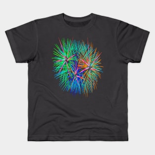 Light Up The Night Sky Colorful Fireworks Celebrations 5 Kids T-Shirt